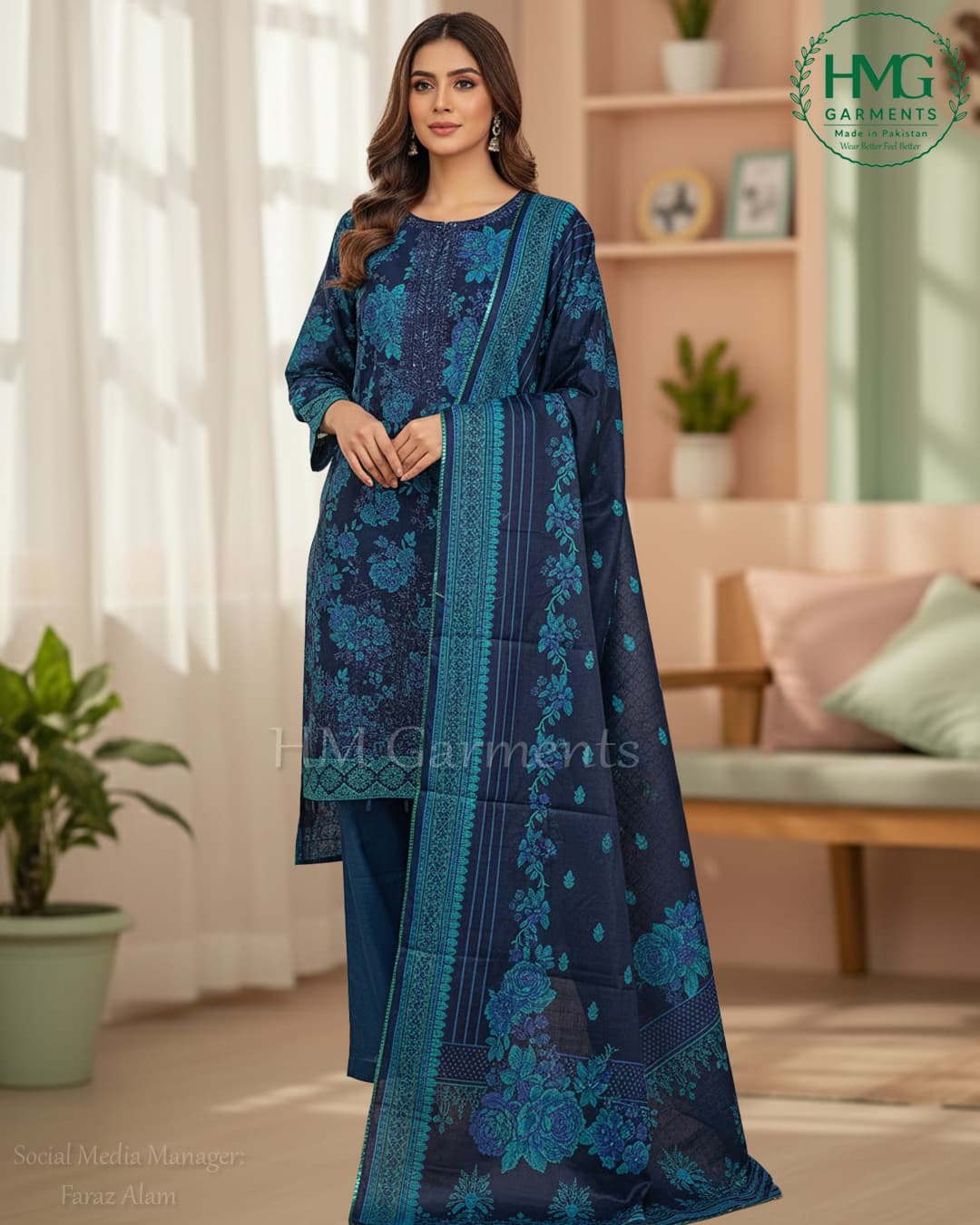 Unstitched Luxe Chiffon Set for women in Pakistan