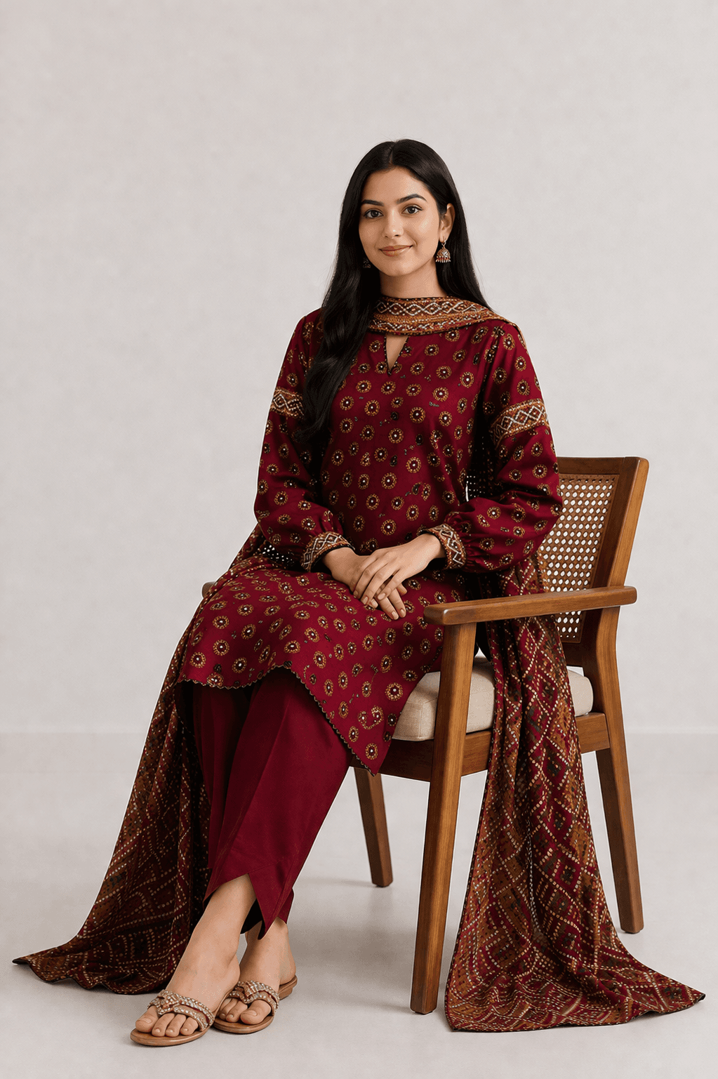 Zanora Tana Dora Digital Print Lawn 3 Piece Unstitched Suit - C View 2 for women in Pakistan